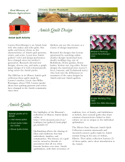 Amish Quilt Activity - Audio-Video Barn