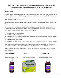 INST C TRUCTIO CITRATE ONS FOR WHEN Y BOWEL YOUR PR