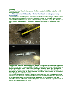 Colleagues Please take note of these incidents most of which