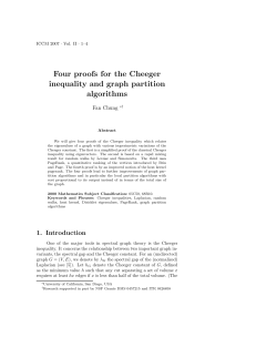 Four proofs for the Cheeger inequality and graph partition algorithms
