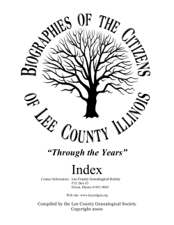 see index here - Lee County Illinois Genealogy