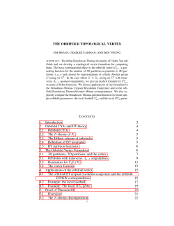 THE ORBIFOLD TOPOLOGICAL VERTEX 1