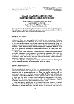 chaos in a non-autonomous inductorless act1ve-rc circuit