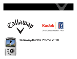 Callaway/Kodak Promo 2010 - Cambridge Golf and Fashions