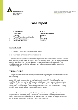 0074/13 - Advertising Standards Bureau