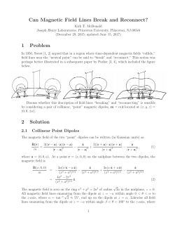Can Magnetic Field Lines Break and Reconnect?