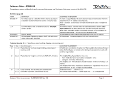 Guidance Notes &ndash; FSR 2014