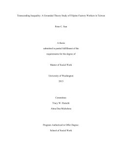 Transcending Inequality: A Grounded Theory Study of Filipino