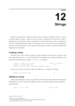 Strings