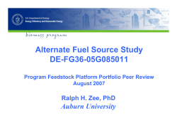 Auburn Alternative Fuel Source Project Presentation