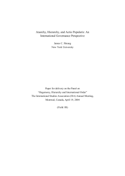 Anarchy, Hierarchy, and Actio Popularis