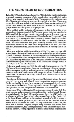 THE KILLING FIELDS OF SOUTHERN AFRICA.