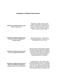 Institutions of National Government