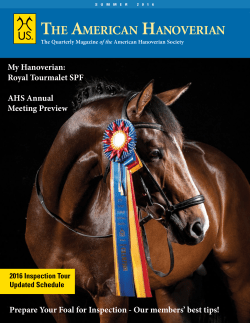 the American Hanoverian Society!