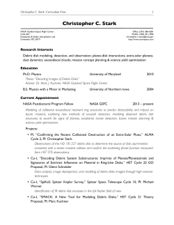 cv - Christopher Stark, Astronomer