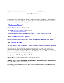Fill out information on Complete Arthur Review Homework