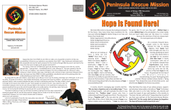 January 2015 - Peninsula Rescue Mission