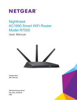 NETGEAR Nighthawk AC1900 Smart WiFi Router Model R7000