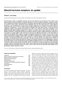 Steroid hormone receptors: an update