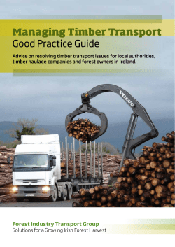 Managing Timber Transport Good Practice Guide
