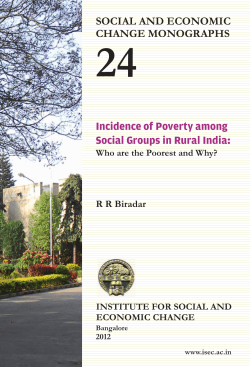 Incidence of Poverty among Social Groups in Rural India