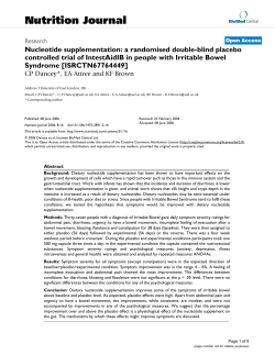 Nucleotide supplementation: a randomised double