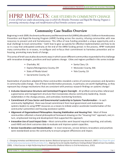 Case Studies in Community Change, Santa Clara