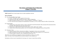 The Science and Engineering of Materials: Chapter 1