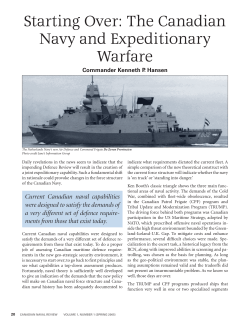 Starting Over: The Canadian Navy and Expeditionary Warfare (Free