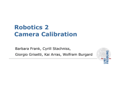 Robotics 2 Camera Calibration