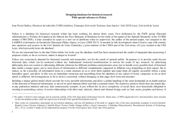 1 Designing databases for historical research With
