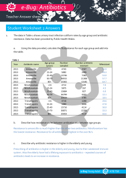 Antibiotic teacher answer sheet 2 - e-Bug