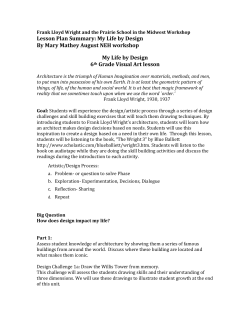 Lesson Plan Summary: My Life by Design By Mary Mathey August