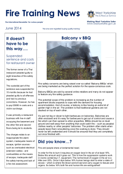 Fire Training News - West Yorkshire Fire Service