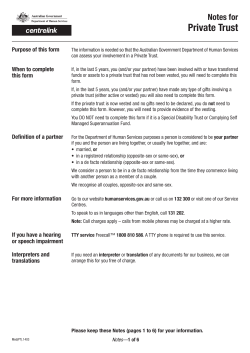 Private Trust - Human Services