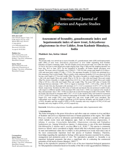 - International Journal of Fisheries and Aquatic Studies