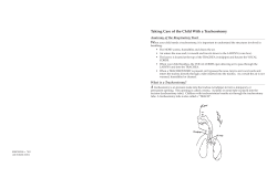 Taking Care of the Child With a Tracheostomy
