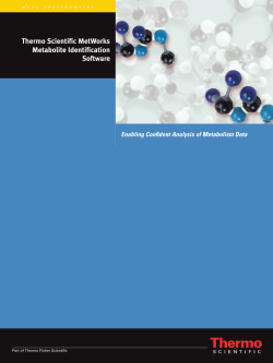 Thermo Scientific MetWorks Metabolite