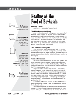 Healing at the Pool of Bethesda