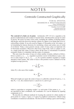 Centroids Constructed Graphically