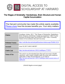 Handedness, Brain Structure and Human Capital Accumulation