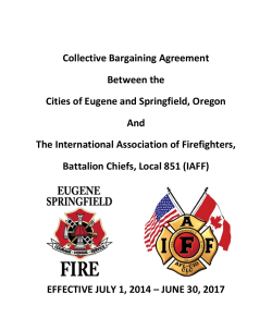 IAFF - City of Springfield Oregon