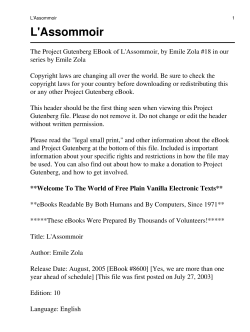 L`Assommoir - University of Macau Library