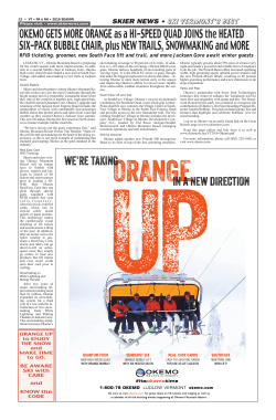 OKEMO GETS MORE ORANGE as a HI-SPEED