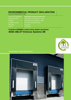 ENVIRONMENTAL PRODUCT DECLARATION ASSA ABLOY