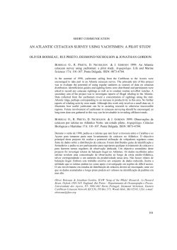 an atlantic cetacean survey using yachtsmen: a pilot study