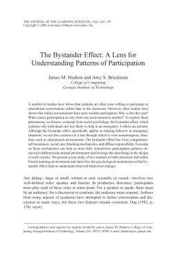 The Bystander Effect: A Lens for Understanding Patterns