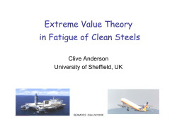 Some Extreme Value Problems in Metal Fatigue