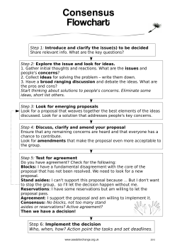 Consensus Flowchart