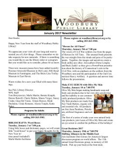 January 2017 - Woodbury Library